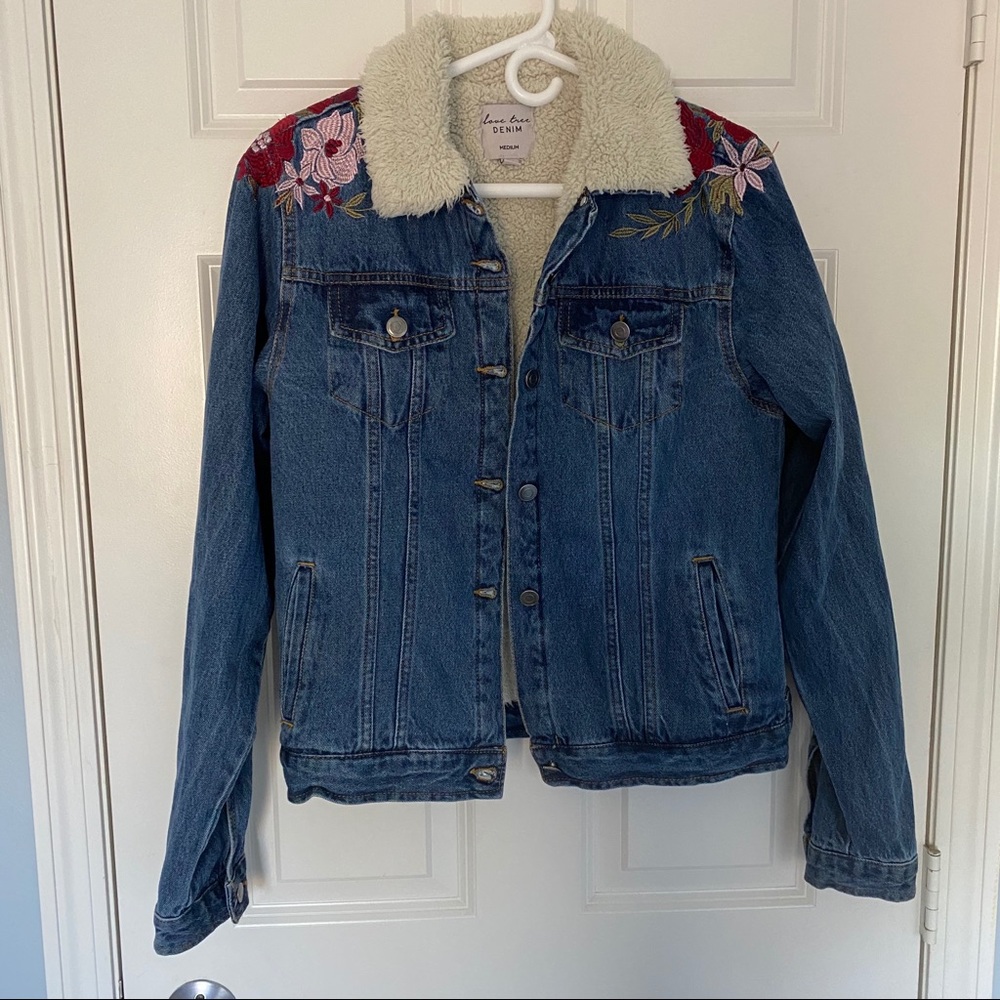 Fur-lined Jean Jacket